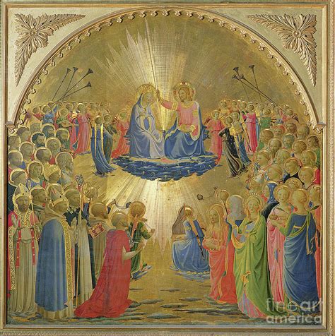  The Coronation of the Virgin - A Symphony of Gold and Divine Majesty