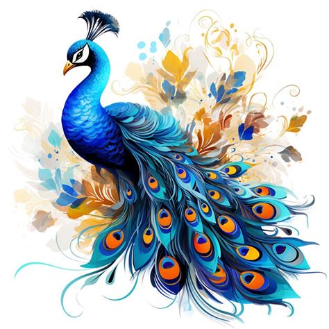  The Dancing Peacock โค้งงอด้วยสีสันสดใสและเส้นสายที่ไหลลื่น